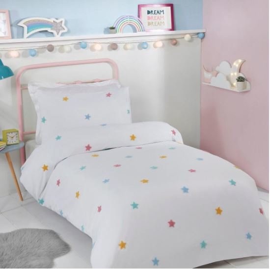 Housse de couette Tufted Stars Multi - Simple