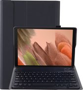 Hoesje Geschikt voor Samsung Galaxy Tab A7 Lite Hoesje Toetsenbord Hoes - Hoes Geschikt voor Samsung Tab A7 Lite Keyboard Case Book Cover - Zwart