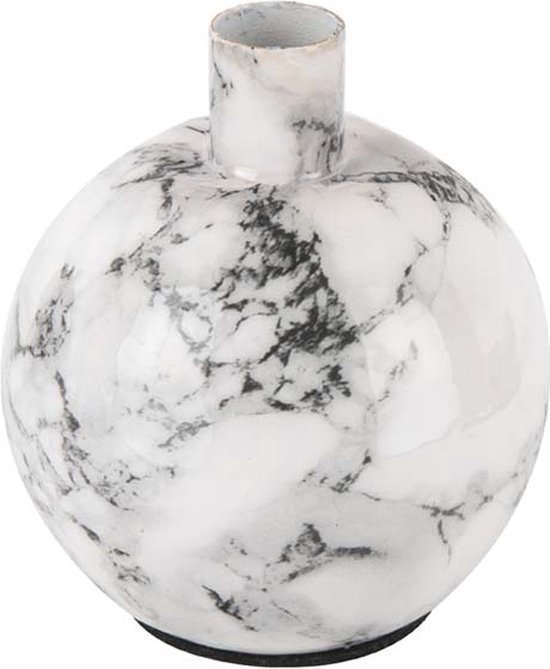 Candle holder Marble Look iron small