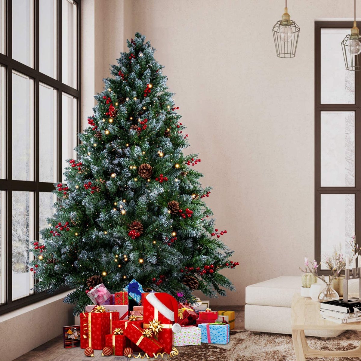 Kunstkerstboom – Premium kwaliteit - realistische kerstboom – duurzaam ‎100 x 100 x 180 cm