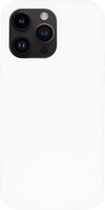 Coque rigide en Siliconen BMAX pour iPhone 14 Pro Max - Hardcover - Apple - Coque arrière - Coque arrière - Coque de protection - Coque pour téléphone - Coque rigide - Protection pour téléphone - Wit