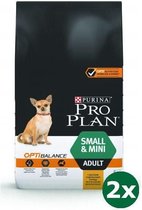 2x7 kg Pro plan dog adult small / mini kip hondenvoer