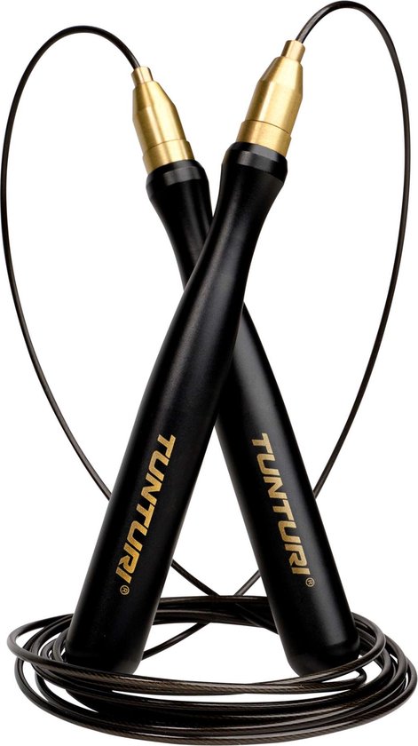 Horzel barst Canada Tunturi Centuri Verstelbaar springtouw Pro - speed rope - 3m - Zwart |  bol.com