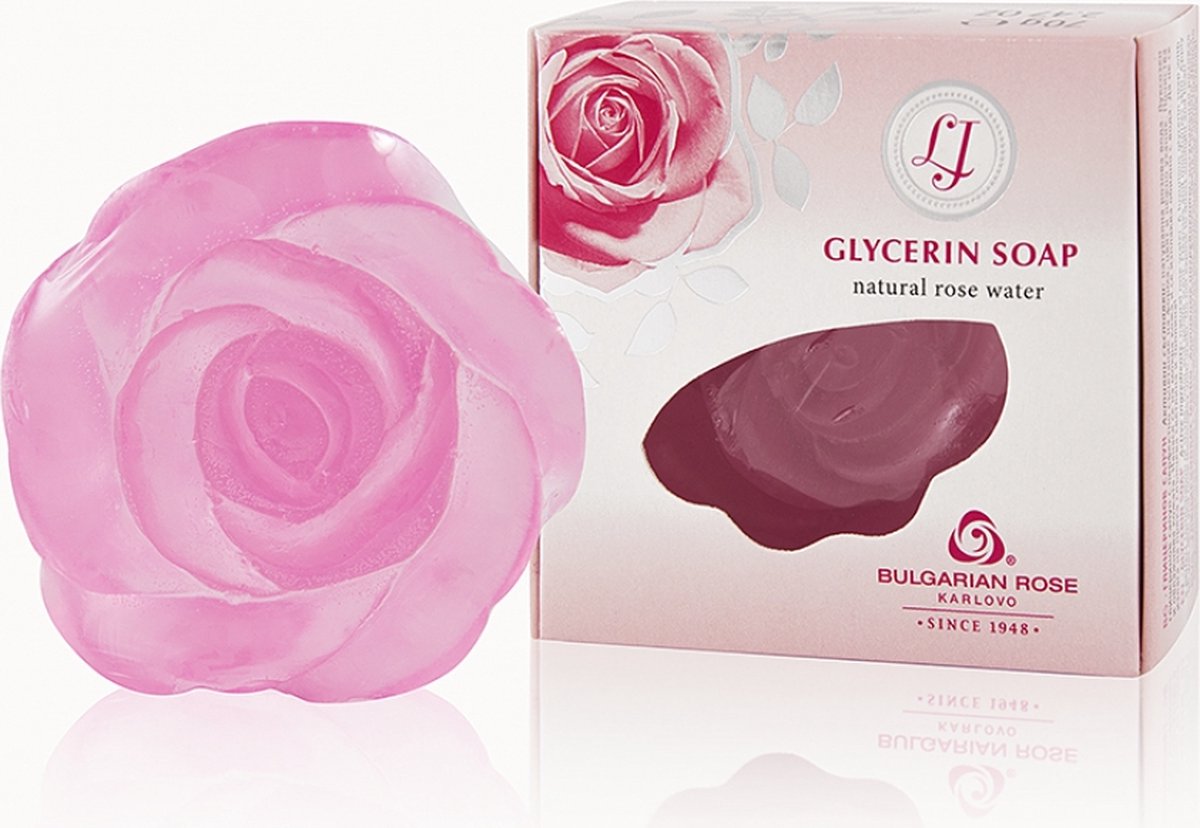 Glycerin soap Lady's Joy | Rozen cosmetica met 100% natuurlijke Bulgaarse rozenolie en rozenwater