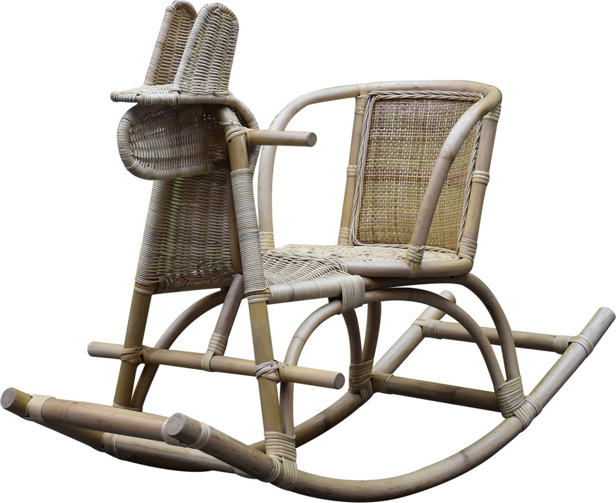 Mustang rotan hobbelpaard