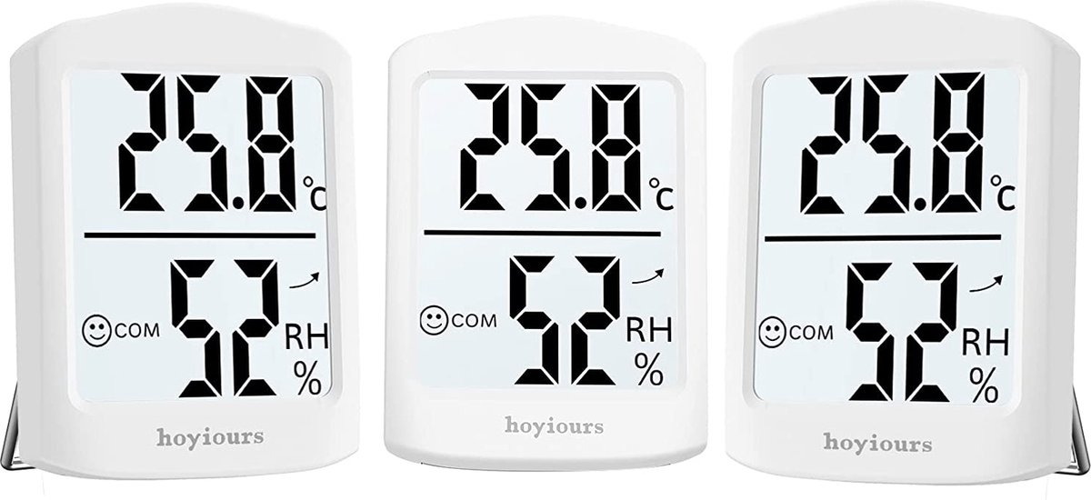 Kamerthermometer - Digitale Thermometer – Vochtigheidsmeter - Binnenthermometer