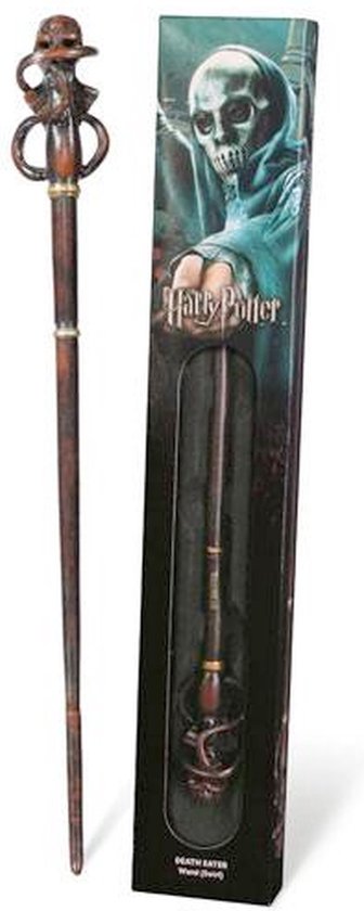 Noble Collection Harry Potter - Death Eater / Dooddoener (Swirl) Toverstaf / Toverstok Blister Replica