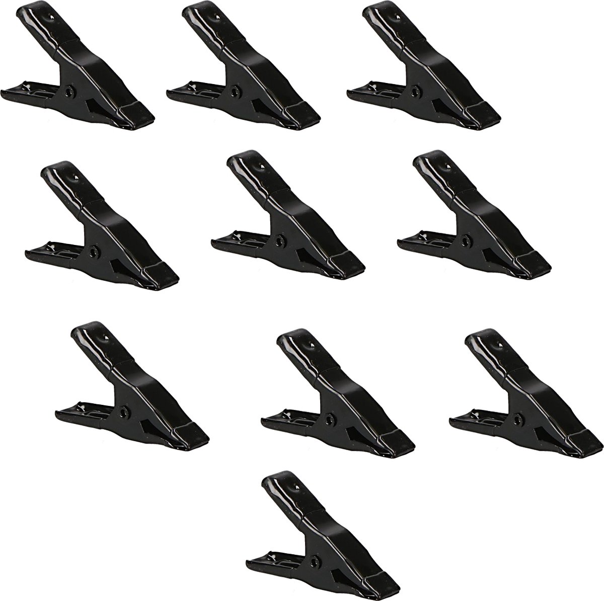 AOZUO 12 stuks mini-klemmen van metaal, kleine stabiele