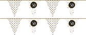 Haza Vlaggenlijn - 50 jaar - 2 ST - verjaardag versiering - leeftijd - vlaggetjes slinger - 6 m