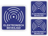 Elektronische Beveiligd sticker set 3 stuks