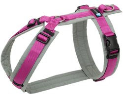 foto van AnnyX Hondentuig - Fuchsia/Grijs - MAAT XXS