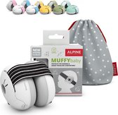 Alpine Muffy Baby - Premium Gehoorbescherming voor Baby en Peuter - Verstelbaar - SNR 23 dB - Zwart