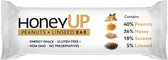 HoneyUp Energy Snack aux cacahuètes et graines de Graines de lin 40gr 12 pièces | Bio Powerbar graines de Graines de lin 14,7 g de glucides