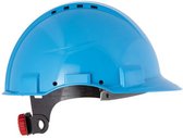 BBU CNG-600 ABS Industrile Veiligheidshelm - Verstelbaar met draaiknop - Leren sweatband - Blauw