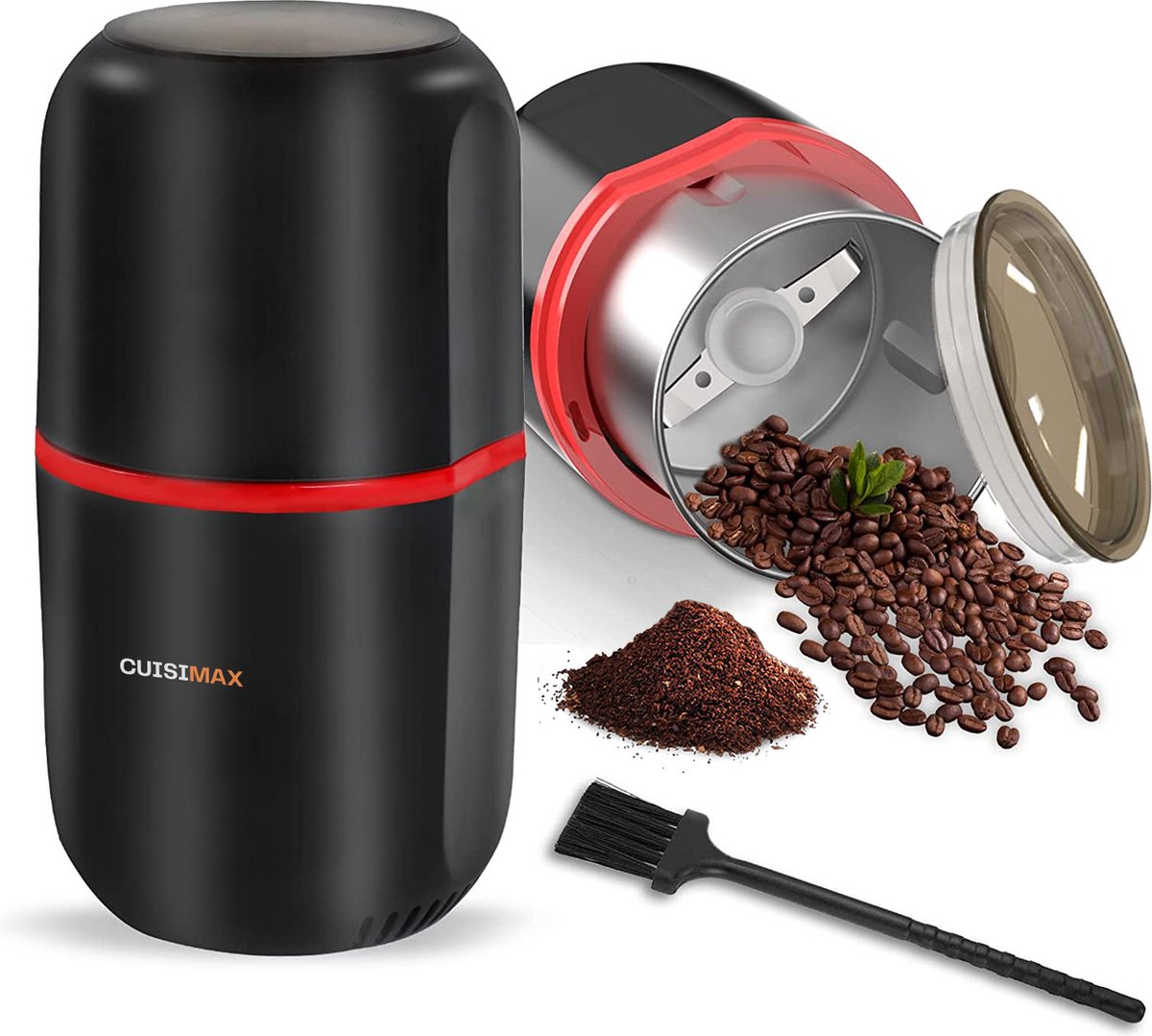 Cuisimax Elektrische koffiemolen - One touch bediening - Koffiebonen maler - Kruidenmolen