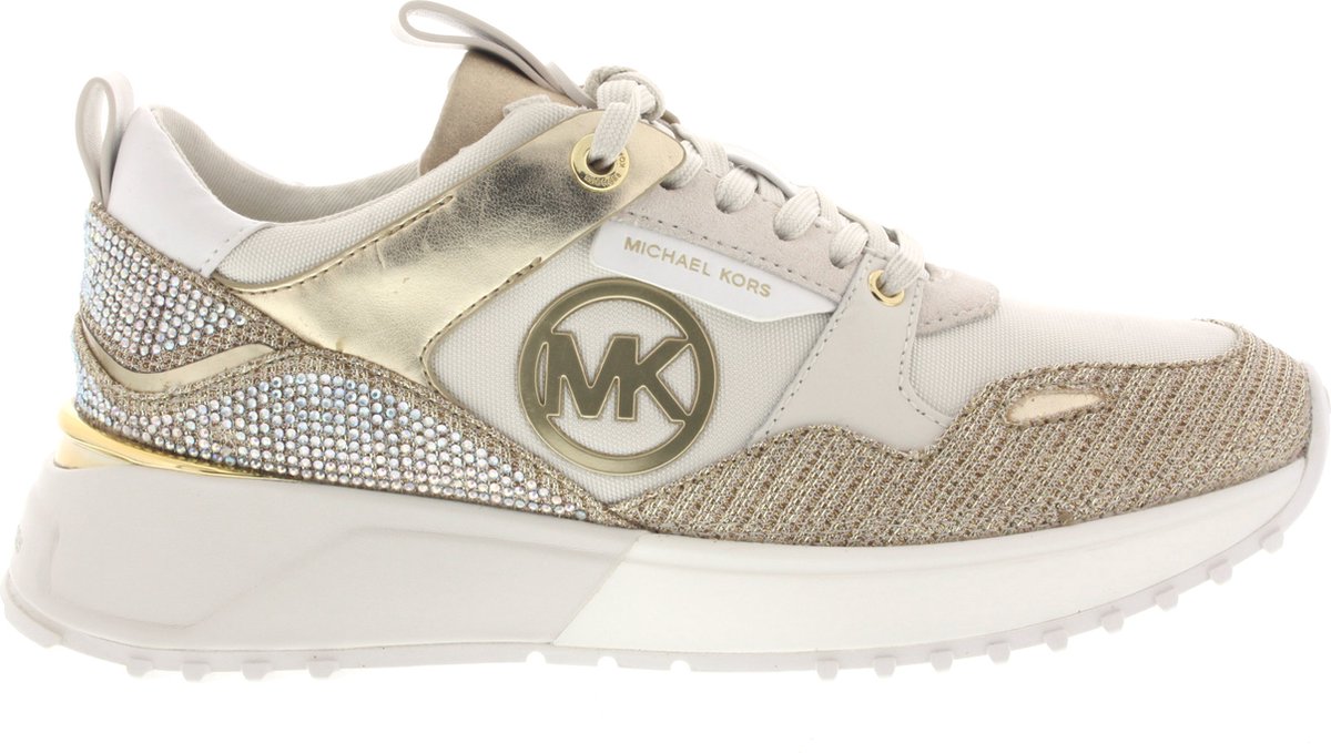 Dames Sneakers Michael Kors Theo Trainer Pale Gold Goud - Maat 40