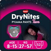 Bol.com DryNites luierbroekjes - meisjes - 8 tot 15 jaar (27 - 57 kg) - 52 stuks - extra voordeel aanbieding