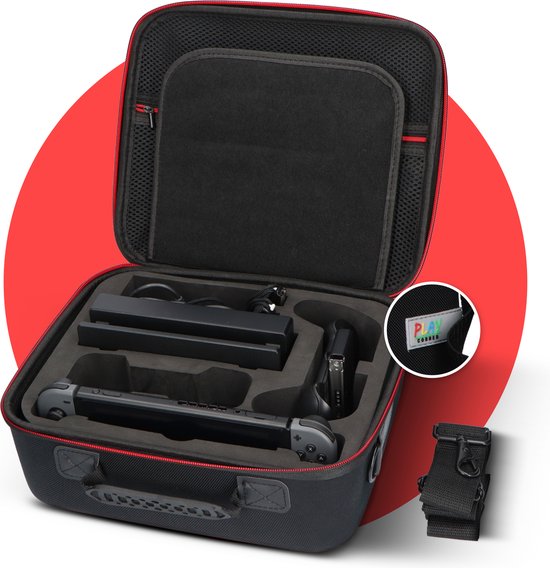 Playcorner Case – Nintendo Switch Accessoires Opbergtas Geschikt Voor Nintendo Switch Console – Bescherm Hoes – OLED – Zwart