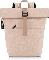 Reisenthel Rolltop Backpack Sac à dos - Ordinateur portable 15,6 pouces - 22L - Twist Coffee Beige