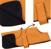 FIREDOG Softshell hondenjas |Oranje | maat S ca 55x32cm | Winterjas | Regenjas | Binnenvoering Fleece | Buitenvoering Softshell