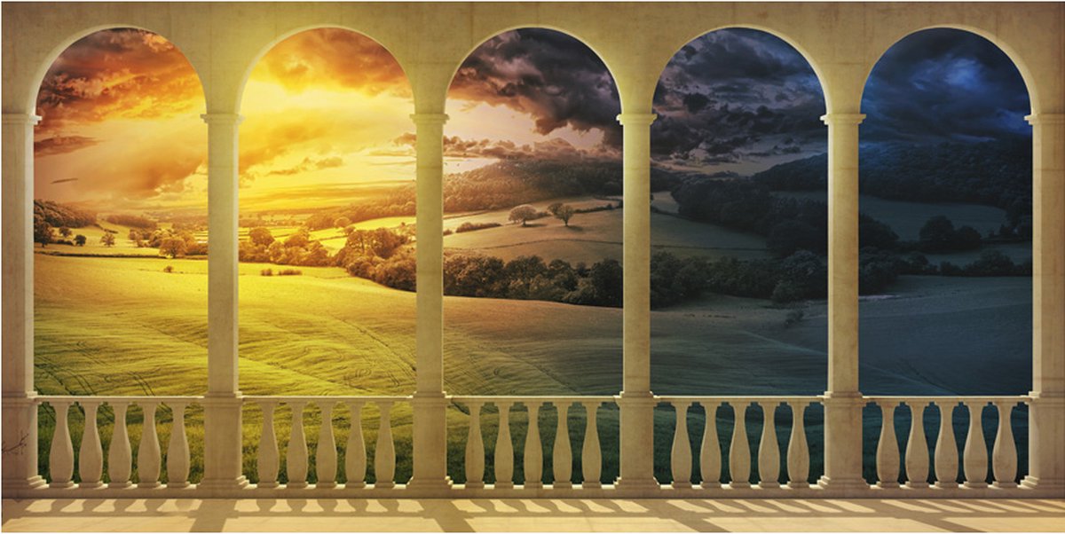 Fotobehang XXL - Dream about magical fields.