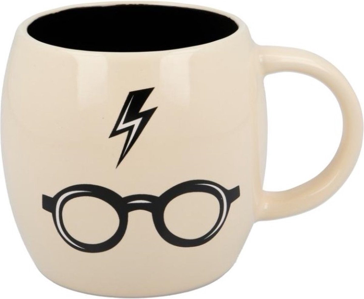 HARRY POTTER - Glasses + Lighting Bolt - Globe Mug 380ml