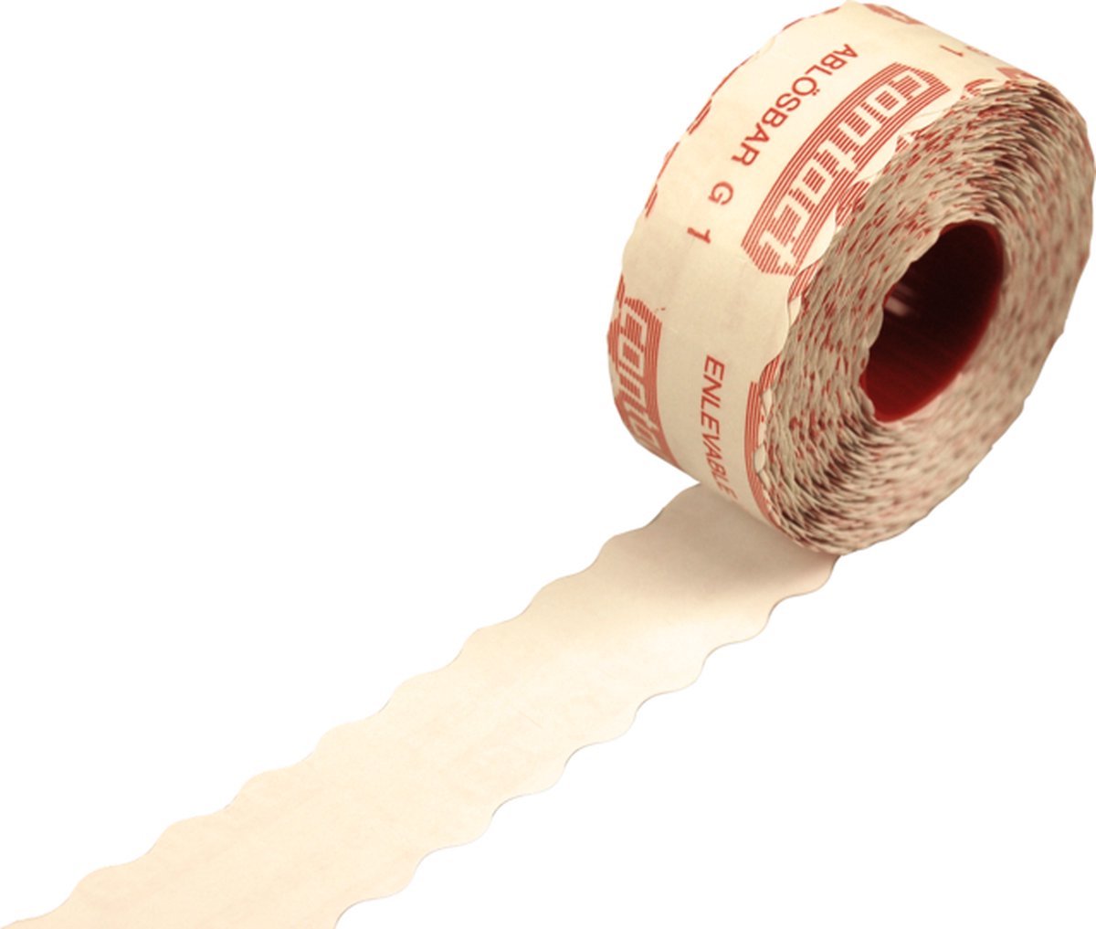 Contact Etiket - Prijsetiket - papier - afneembaar - 26x12mm - wit - 18 rol