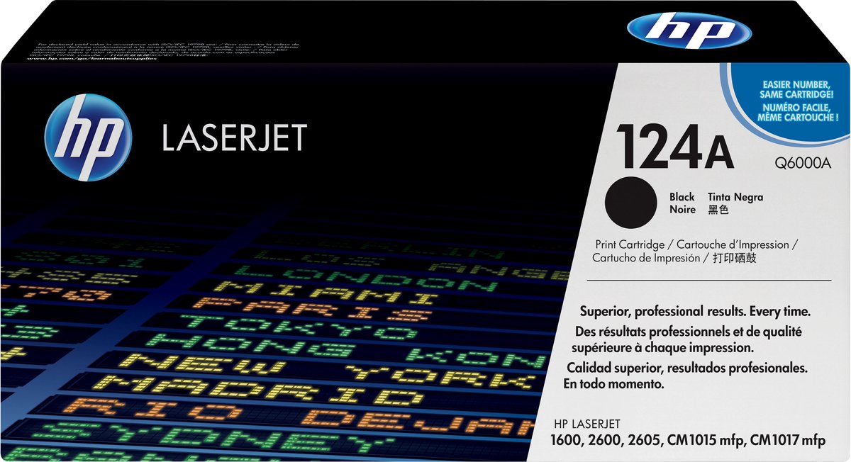 HP 124A - Tonercartridge - Origineel - Standaard Capaciteit - Zwart