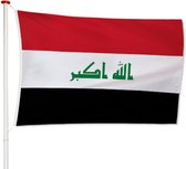 Iraakse Vlag Irak 150x225cm - Kwaliteitsvlag - Geschikt voor buiten