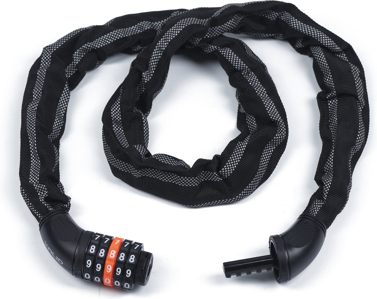 Antivol Vélo à Chaîne 110 Cm X 6 Mm - Cadenas à Combinaison 5 Chiffres, Housse Protectrice, Pour Vélo électrique Ou Moto - 3