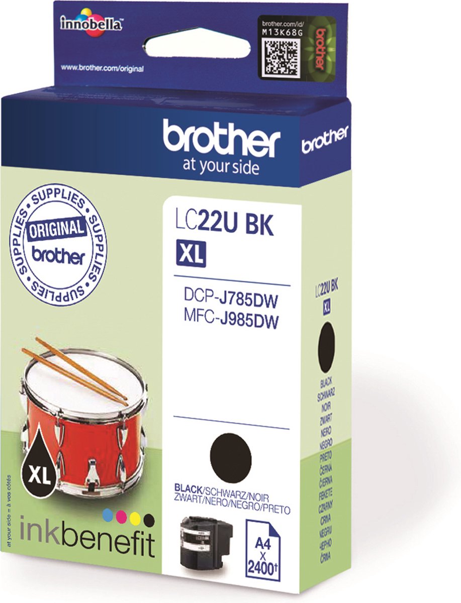 Brother - LC-22UBK - Inktcartridge zwart