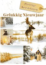 Kerst- en nieuwjaarskaarten - 30 stuks met enveloppen - 6 verschillende designs - groet voor de feestdagen