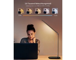 Bureaulamp - geschikt voor thuiskantoor - gemakkelijk in gebruik - helder licht - beter lezen en schrijven