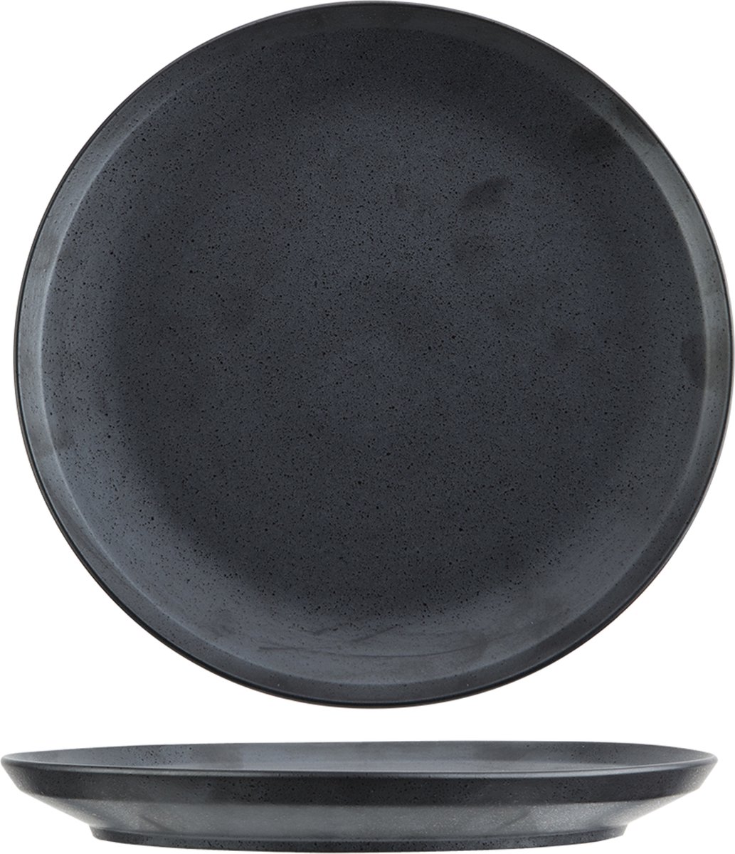 Cosy & Trendy ITHAKA BLACK PLAT BORD D27XH3,1CM set van 4
