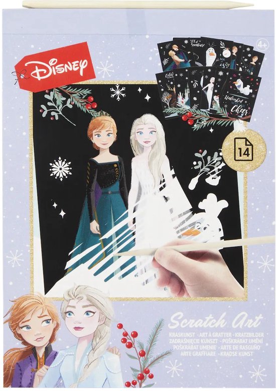 Frozen Disney Kraskaarten Knutselen Kerst Creatief