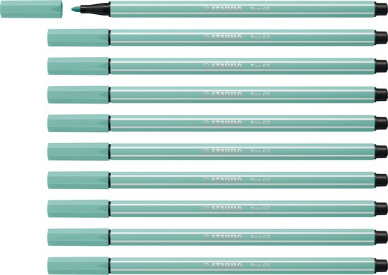 STABILO Pen 68 - Premium Viltstift - Eucalyptus groen - Doos 10 stuks