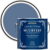 Rust-Oleum Blauw Chalky Finish Muurverf - Blauwe Rivier 2,5L