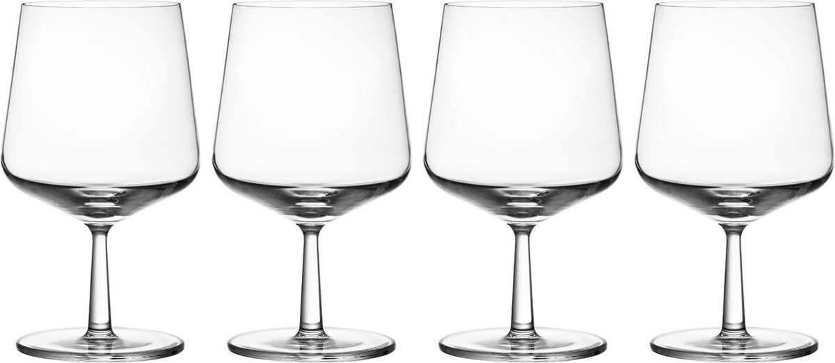 Iittala Essence - Bierglazen Speciaalbier - Bierglas op Voet - Transparant - 48 cl – Set van 4 Glazen