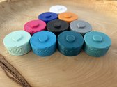 TasteDrops - aroma pod case houder - te gebruiken voor het opbergen van Air up pods - oranje met logo - geschikt voor Air up drinkfles pods - magnetisch stapelbaar -