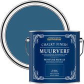 Rust-Oleum Blauw Chalky Finish Muurverf - Kobalt 2,5L
