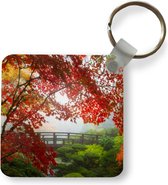Sleutelhanger - Uitdeelcadeautjes - Japanse esdoorn - Bomen - Brug - Natuur - Japans - Plastic