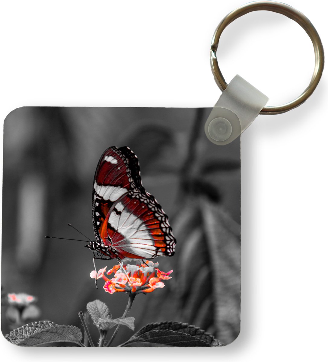 Vlinder Sleutelhanger | Sleutelhanger van Zinklegering Vlindervorm