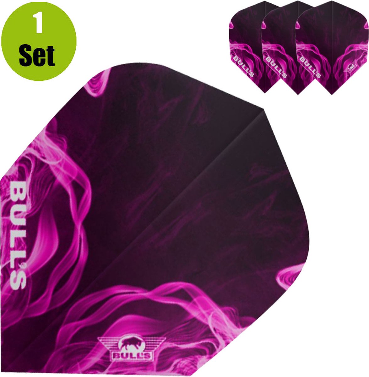 Bulls Powerflite Smoke Dartflights - Roze