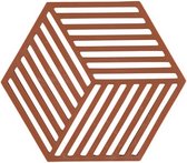 Zone Denmark Hexagon Onderzetter 16 x 14 x 0,9 cm Terracotta