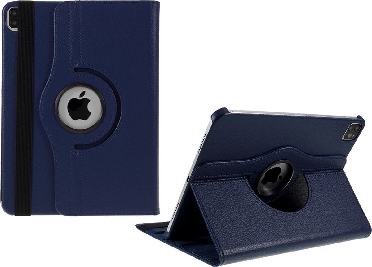 Arara Hoes Geschikt voor iPad Pro 11 inch hoes - (2022/2021/2020) - draaibaar tablethoes - bookcase - Donkerblauw