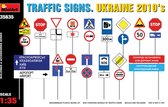 1:35 MiniArt 35635 Traffic Signs Ukraine 2010 Plastic Modelbouwpakket