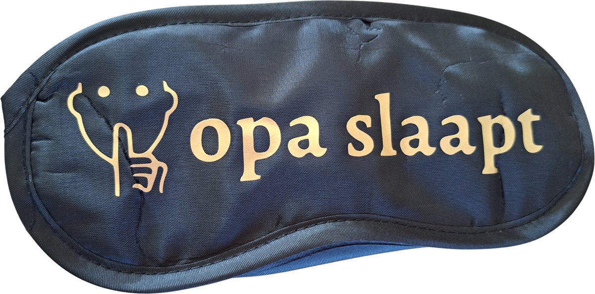 TWOA-Slaapmasker-Grappige tekst- zwart polyester- opa slaapt