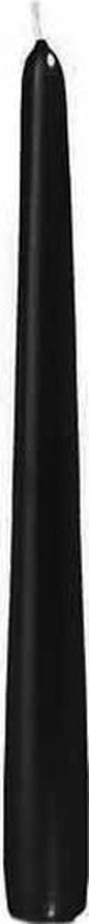 12x Bougies noires 25 cm 8 heures de combustion - Bougies inodores - Bougies de table / bougies chandelier