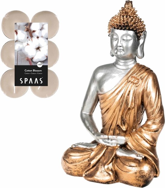 Boeddha beeld met geurkaarsen voor binnen