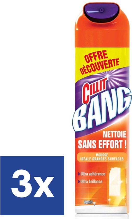 Cillit Bang Active Mousse Badkamer 3 x 600 ml bol